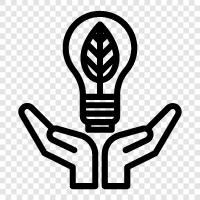 renewable energy, green energy, sustainable energy, energy conservation icon svg