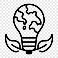 renewable energy, solar energy, wind energy, hydro power icon svg