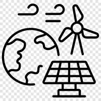 renewable energy, green energy, clean energy, sustainable energy icon svg