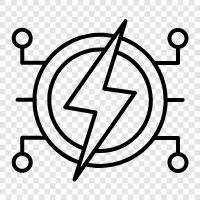 Erneuerbare Energien, Solarenergie, Windenergie, Energieeffizienz symbol