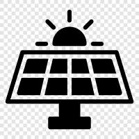 renewable energy, solar panels, solar power, solar cells icon svg