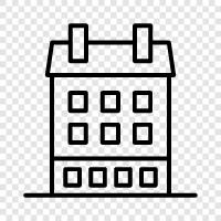 Rent, Rental, Property, Condominium icon svg