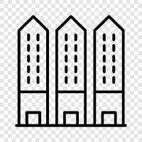 rentals, housing, lodging, rooming houses icon svg