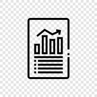 report, business report, work report, progress report icon svg