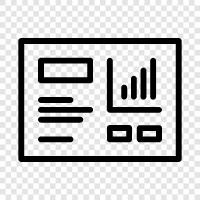 report, graph, data, analysis icon svg