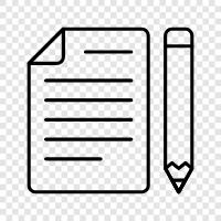 Research, Writing, Editing, Formatting icon svg