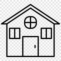 residence, abode, dwelling, habitation icon svg