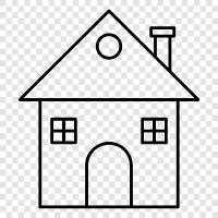 residence, live in, abode, home icon svg