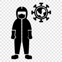 respirators, goggles, aprons, gloves icon svg