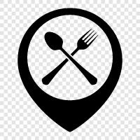 restaurant address, restaurant directions, restaurant reviews, restaurant hours icon svg