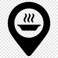 RestaurantKarte, RestaurantStandorte, RestaurantBewertung, beste RestaurantLage symbol