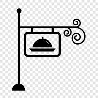 restaurant, cafe, sign, restaurant menu icon svg