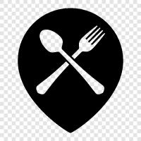 restaurant reviews, best restaurant location, top restaurant location, restaurant near me icon svg