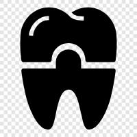 restoration, tooth, dental, crown icon svg