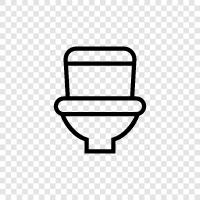 tuvalet, lavatory, throne, potty ikon svg