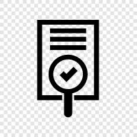 results interpretation, results accuracy, results interpretation guidelines, results interpretation process icon svg