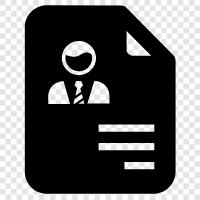 resume, cover letter icon svg