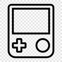 retro game, video game, 3D game, action game icon svg