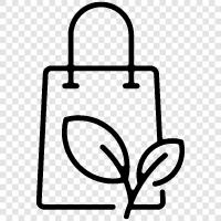 reusable bags, sustainable bags, biodegradable bags, compostable bags icon svg