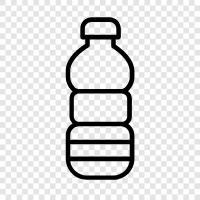 reusable water bottle, stainless steel water bottle, BPA free water bottle, Water Bottle icon svg