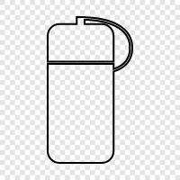 reusable water bottle, stainless steel water bottle, insulated water bottle, Fitbit icon svg