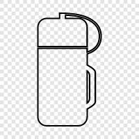 reusable water bottle, water bottle holder, stainless steel water bottle, insulated water icon svg