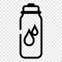reusable water bottle, stainless steel water bottle, insulated water bottle, BPA icon svg