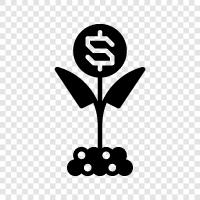 revenue, growth, profits, forecast icon svg