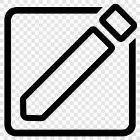 revision, editing, text, writing icon svg