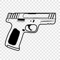 revolver, handgun, firearms, shooting icon svg