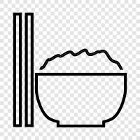 rice cooker, white rice, brown rice, sushi rice icon svg