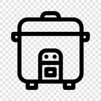 rice cooker, rice cooker recipes, rice cooker reviews, rice cooker accessories icon svg