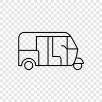 rickshaw, auto, taxi, transportation icon svg