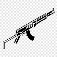 rifle scope, rifle barrel, rifle caliber, rifle stock icon svg