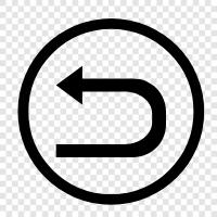 right turn, left turn, Uturn, traffic icon svg