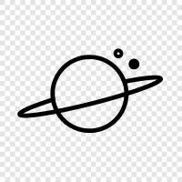 ring, planet, solar, system symbol