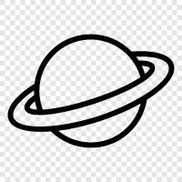 Ring System, Atmosphere, Moons, Enceladus icon svg