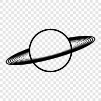 rings, planet, size, features icon svg