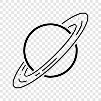 Rings, Atmosphere, Moons, Enceladus icon svg