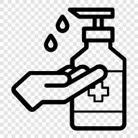 Rinsing, Sanitizing, Hand Washing icon svg