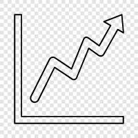 rise charts, business charts, growth charts, rise chart graphic icon svg