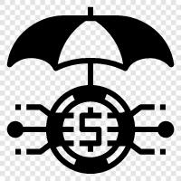 risk management, insurance, cyber security, data security icon svg