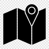 road, location, travel, directions icon svg