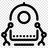 robot chassis, robot arms, robot body, robot locomotion icon svg