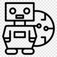 Zukunft des Roboters symbol