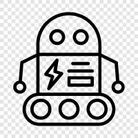 robot, waiter, restaurant, food icon svg