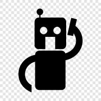 robotic, artificial intelligence, android, artificial icon svg