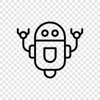 robotic, artificial intelligence, android, computer icon svg