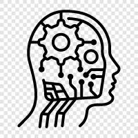 robotic, artificial intelligence, machine learning, bots icon svg