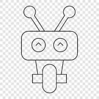 robotics, android, artificial intelligence, automation icon svg